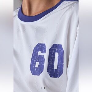 NWT urban outfitters BDG Jude smocked soccer jersey top XS